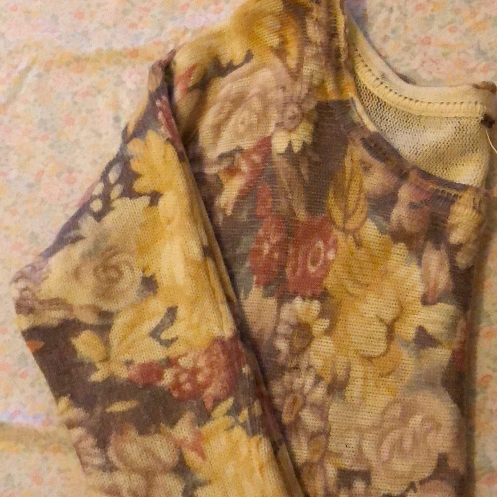 Flowy, Flowery, Sweater Made By Free People
